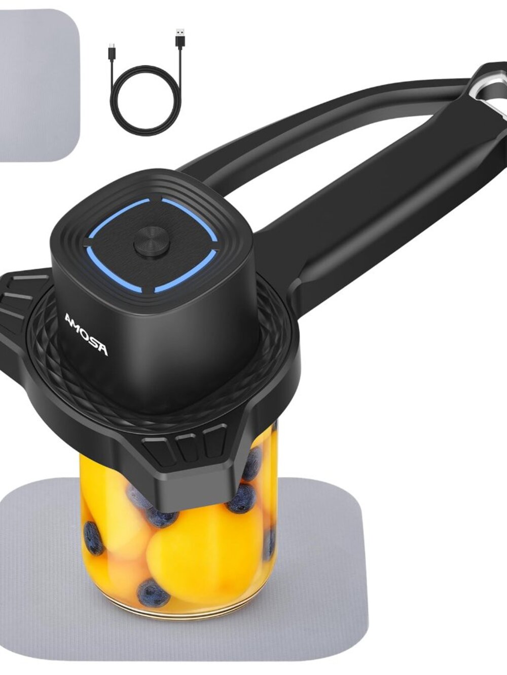 New Electric Jar Opener Auto-Tighten Rechargeable Auto-Tighten & Manual Twist Ja